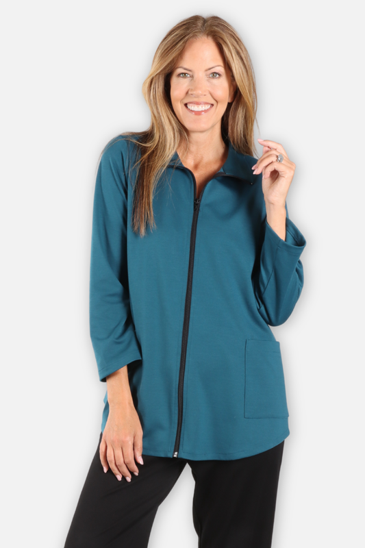 Zip Jacket - Teal 