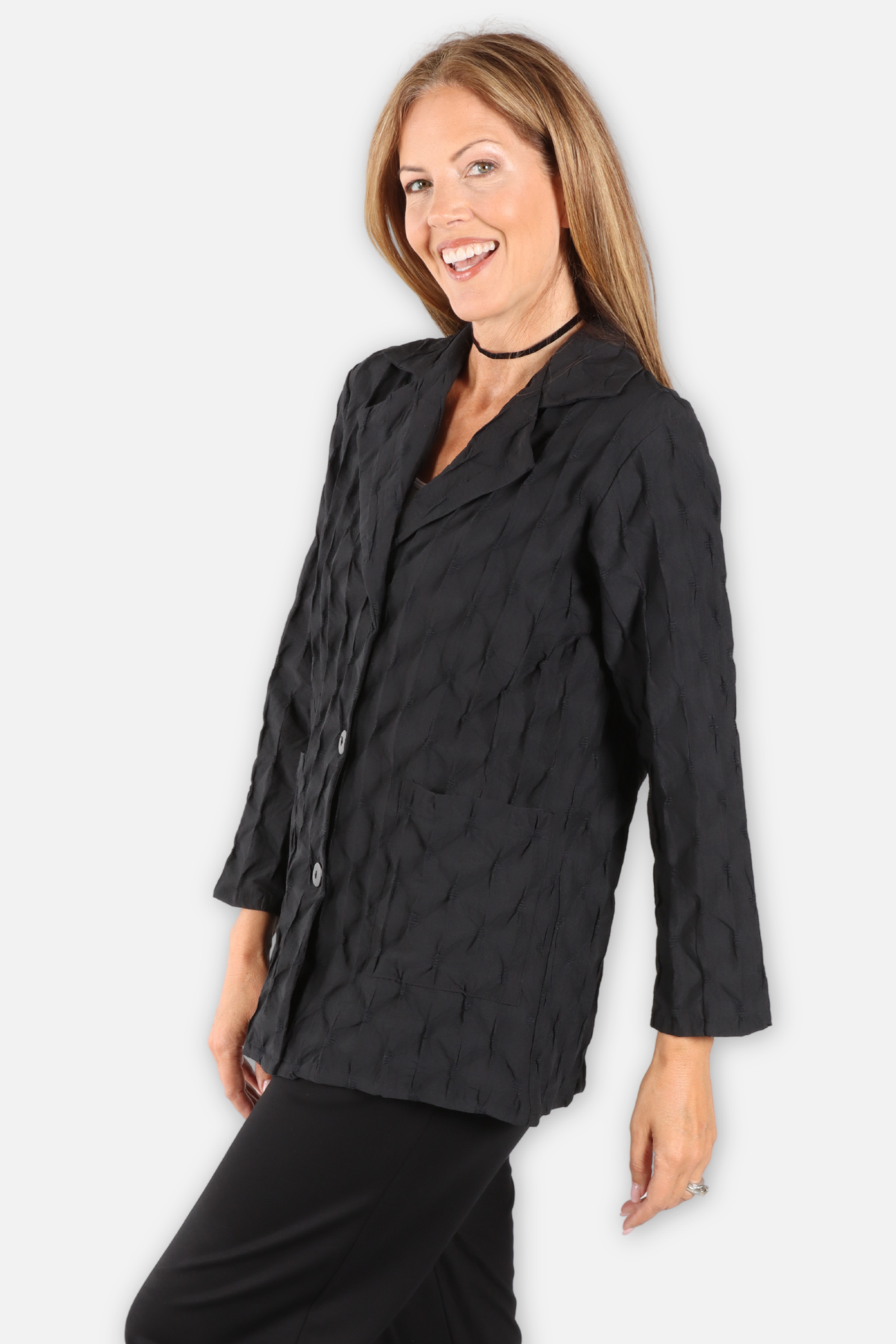 Texture Jacket Plus - Black
