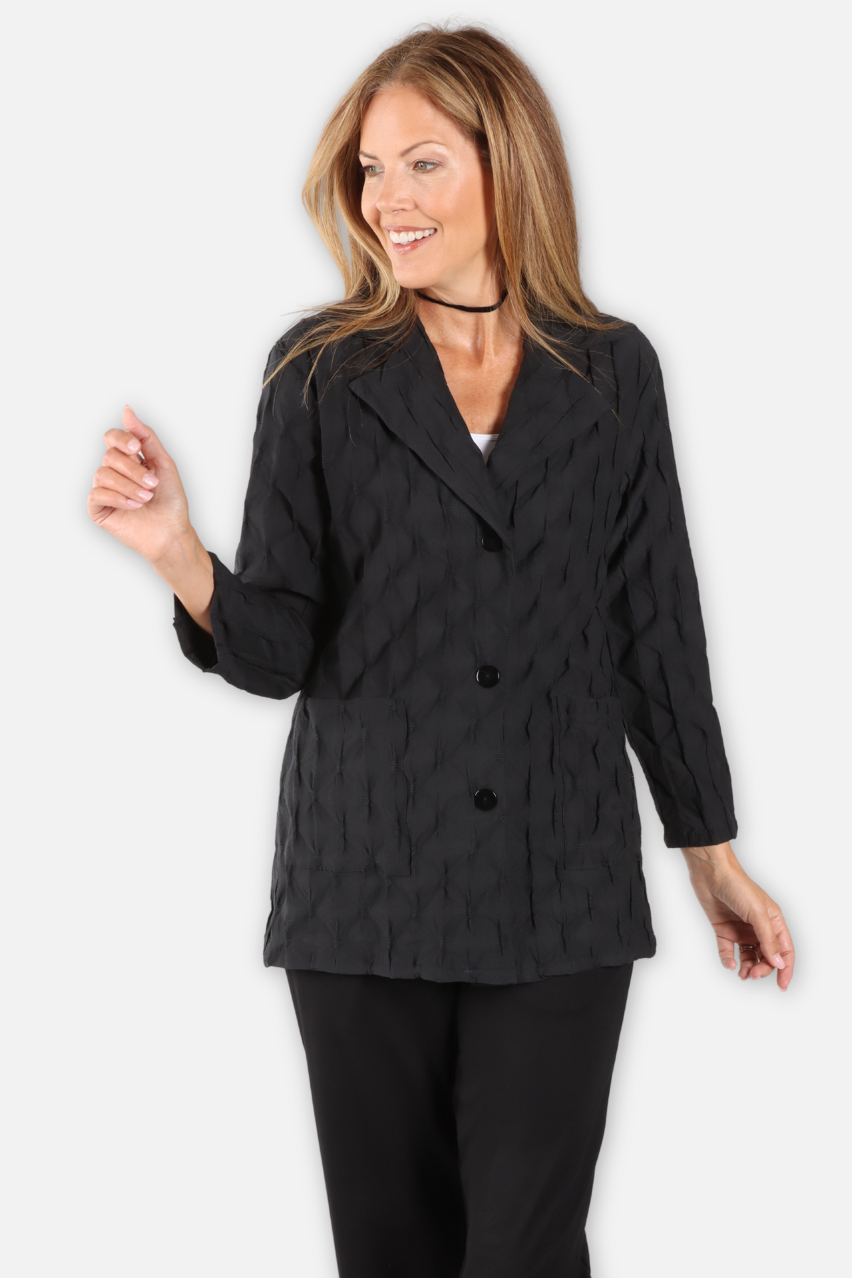 Texture Jacket Plus - Black
