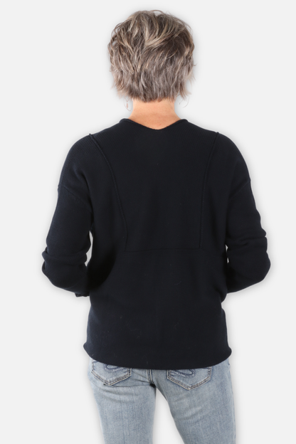 Faux Cardigan - Midnight