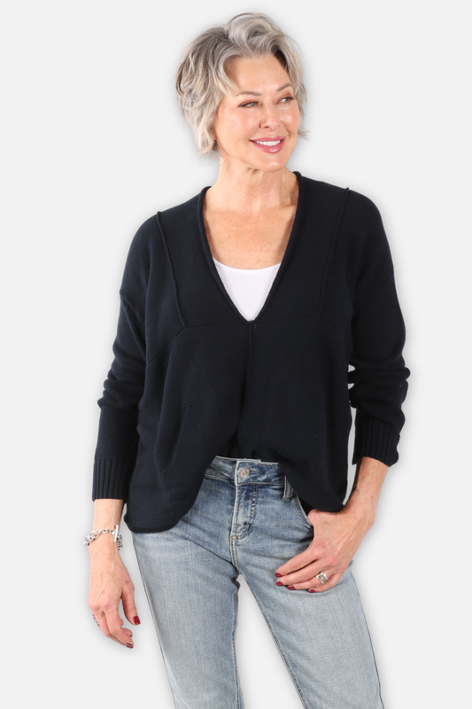 Faux Cardigan - Midnight