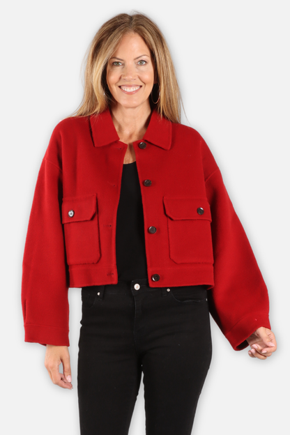 Bomber Jacket - Garnet