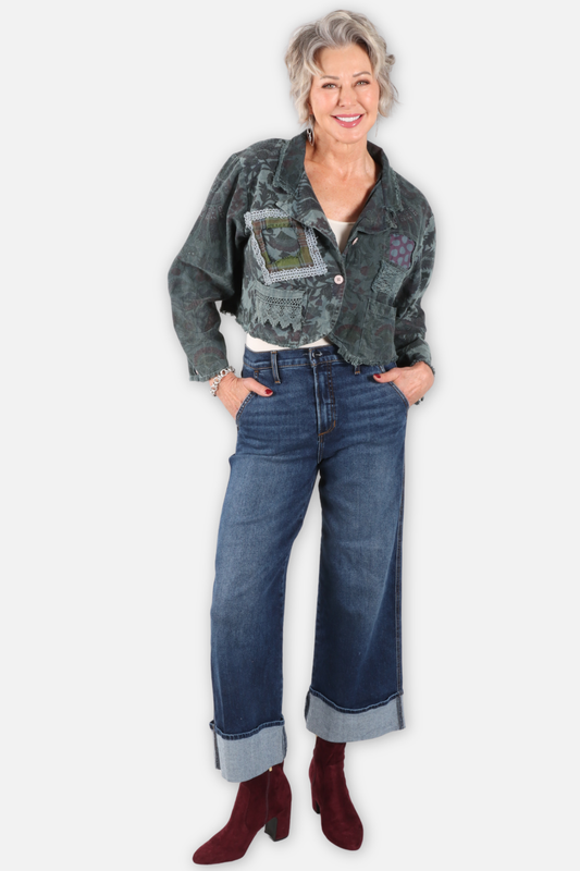 Painted Clover Jacket - Vine Marled