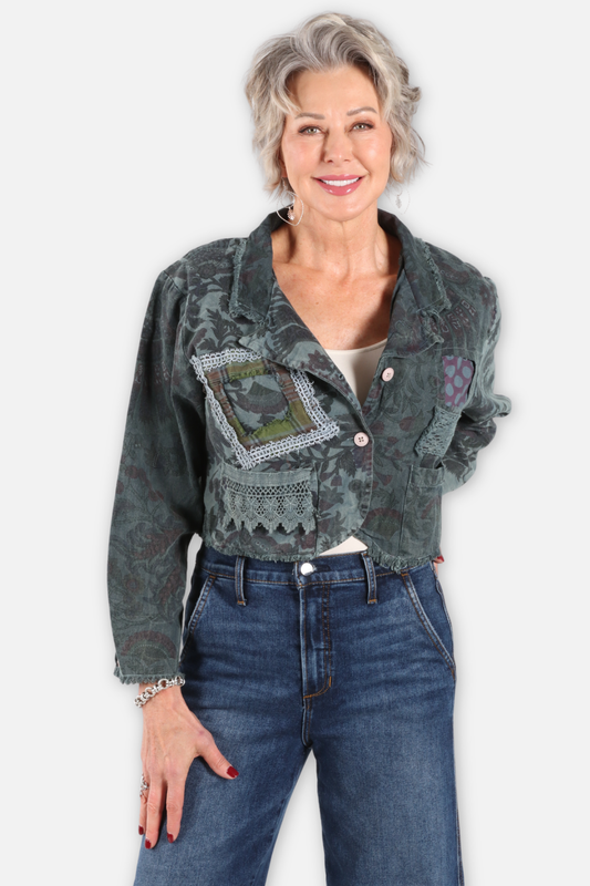 Painted Clover Jacket - Vine Marled