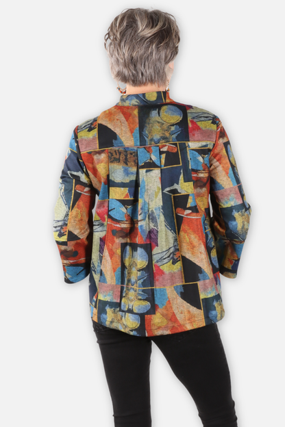 Bell Sleeve Jacket - Multi Color