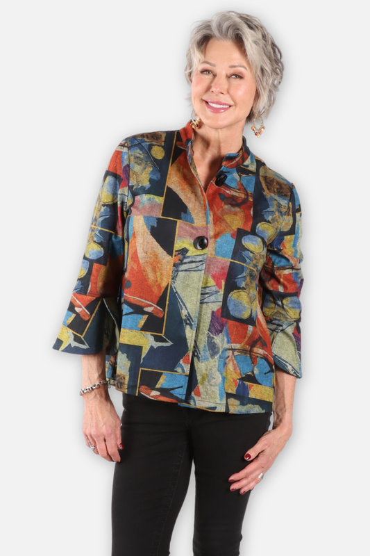 Bell Sleeve Jacket - Multi Color