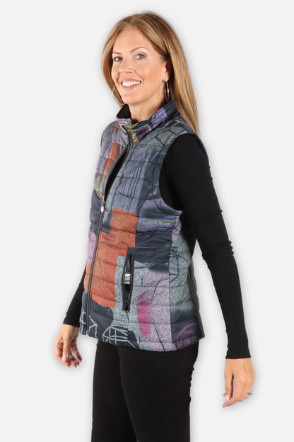 Puffer Vest - Purple