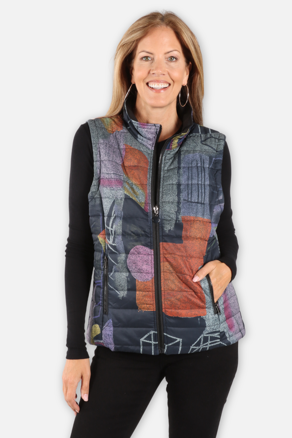 Puffer Vest - Purple