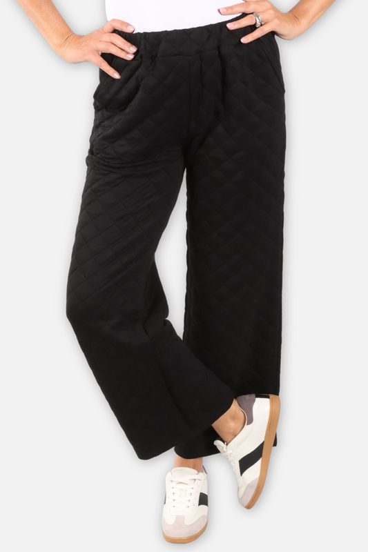 Quilted Pant - Black