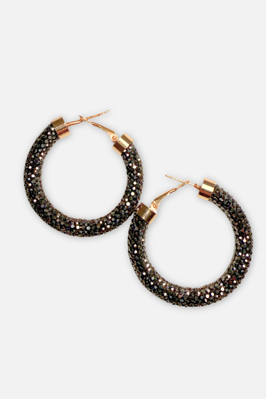 Festive Hoop Earring - Silver