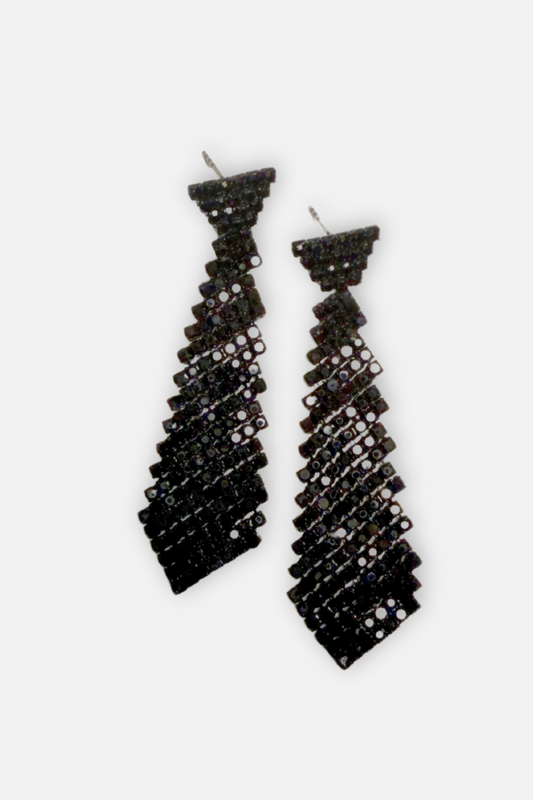 Black Tie Affair Earring - Black