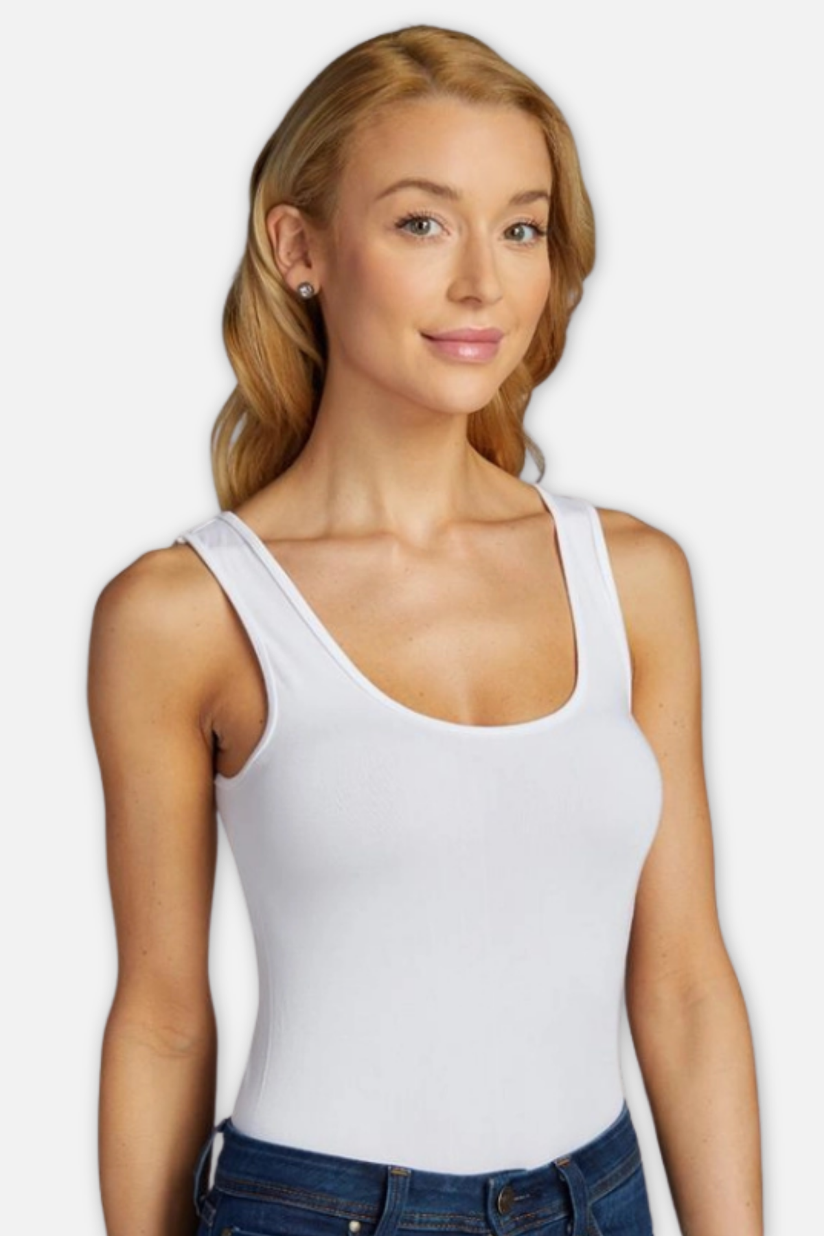 Bamboo Tank - White