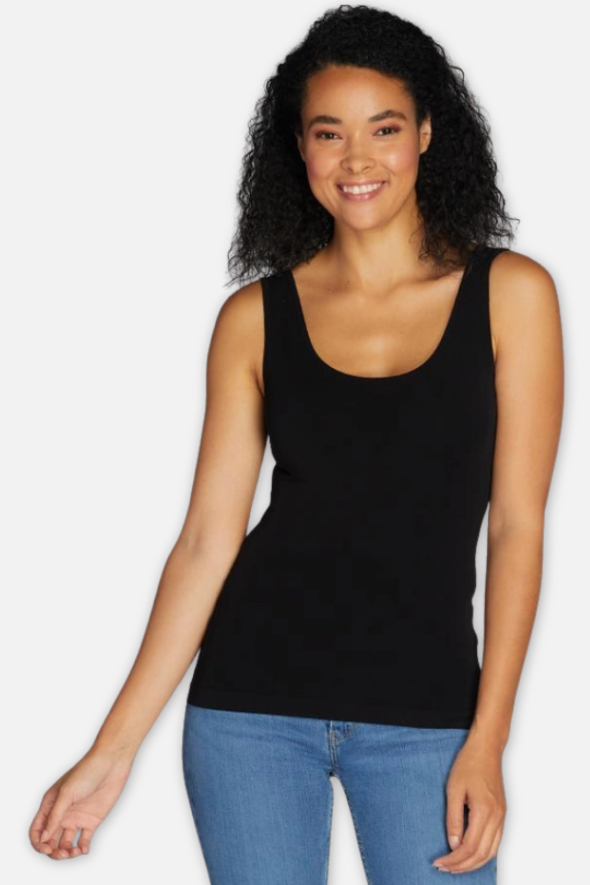 Bamboo Short Tank - Black