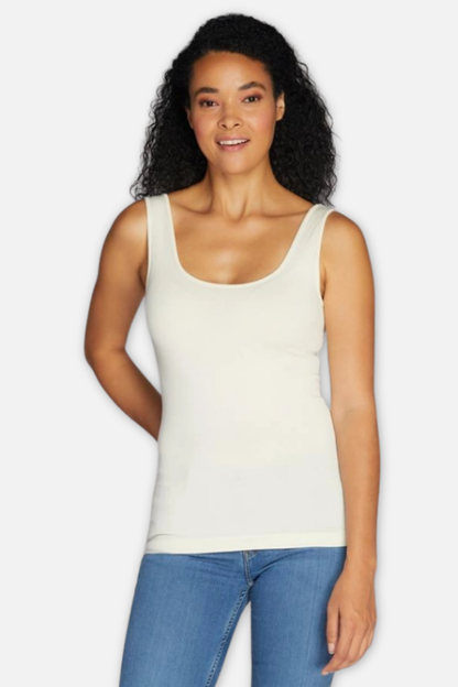 Bamboo Short Tank - Ivory