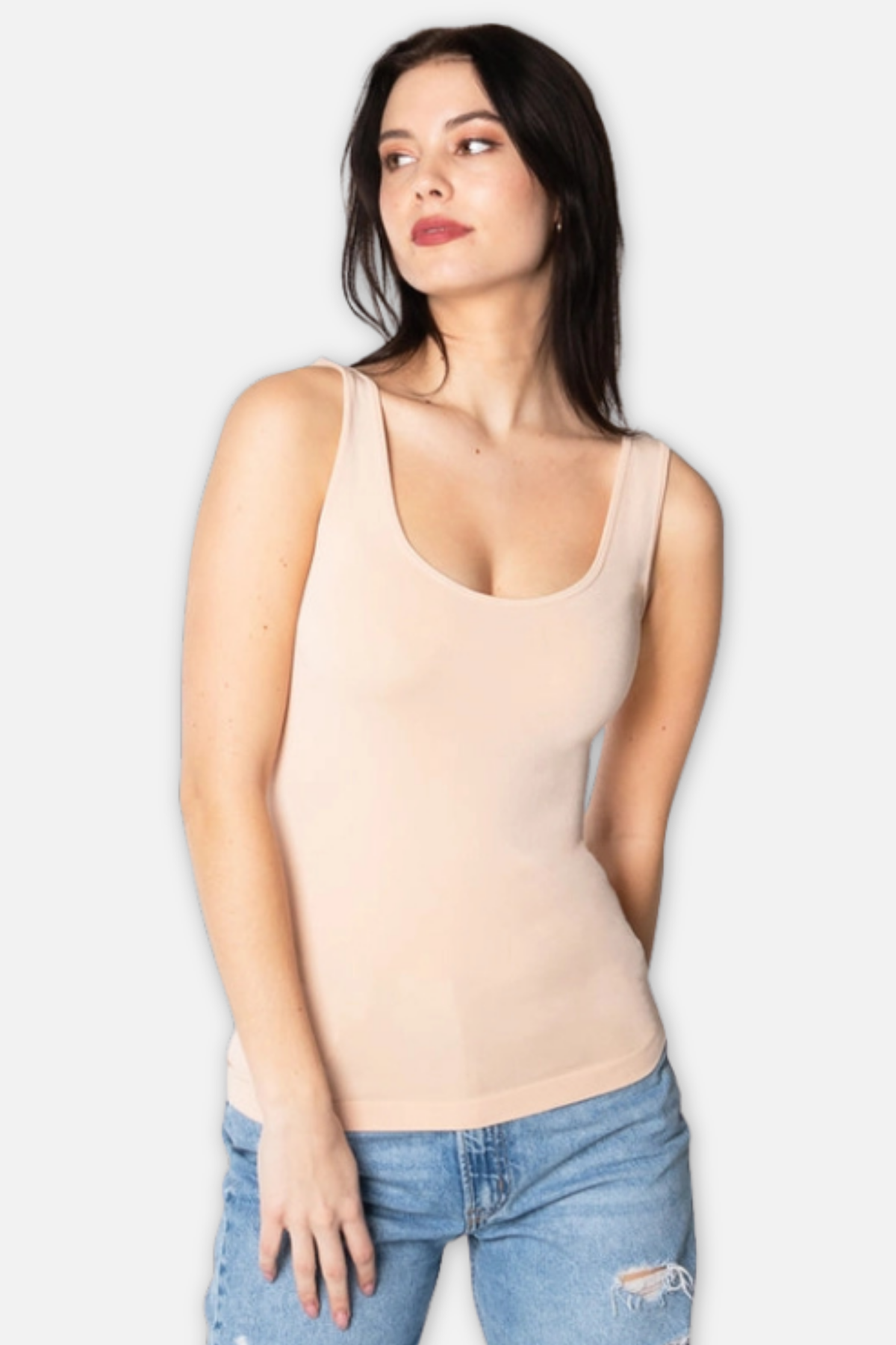 Bamboo Short Tank - Frappe