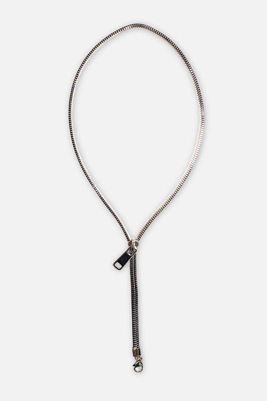 Zippy Lariat Necklace - Silver
