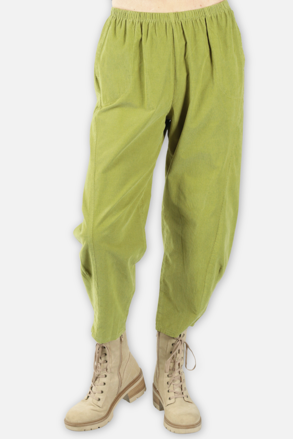 Baby Corduroy Pleat Pant - Avocado