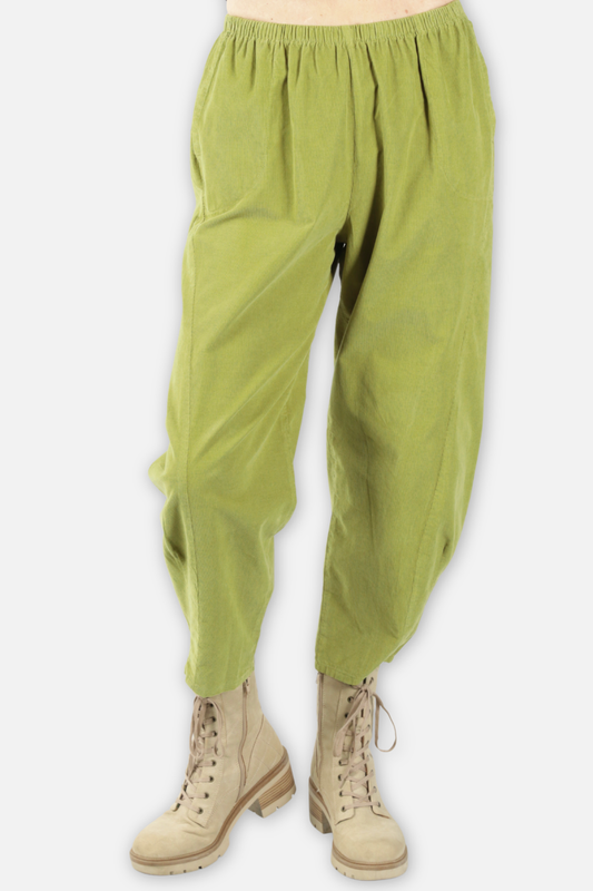 Baby Corduroy Pleat Pant - Avocado
