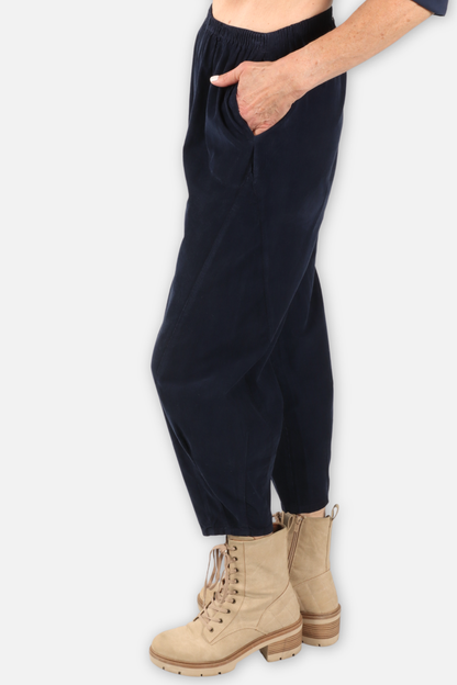 Baby Corduroy Pleat Pant - Denim