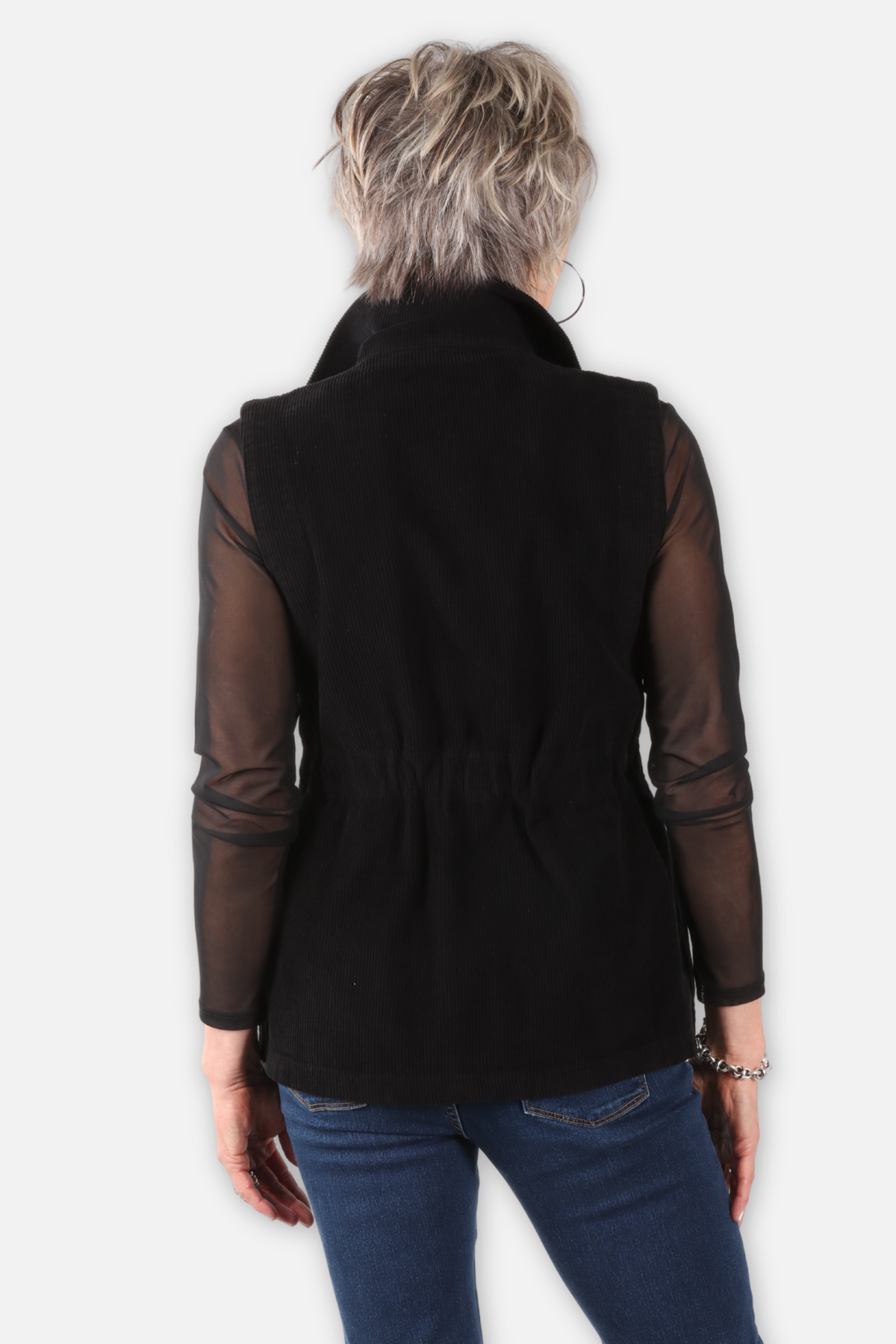 Corduroy Vest - Black