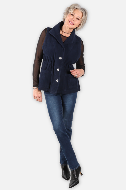 Corduroy Vest - Denim