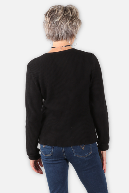 Waffle Top - Black