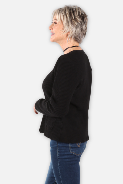 Waffle Top - Black
