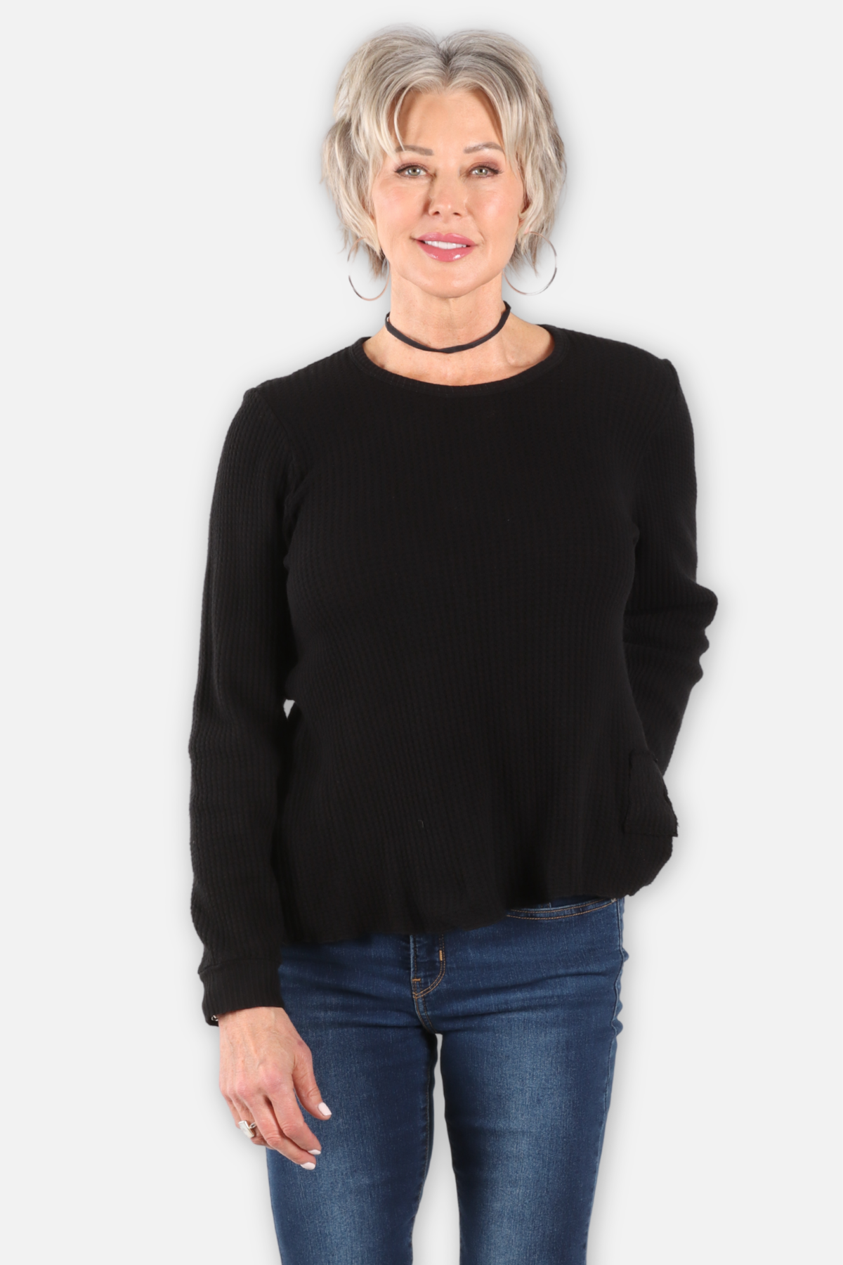 Waffle Top - Black