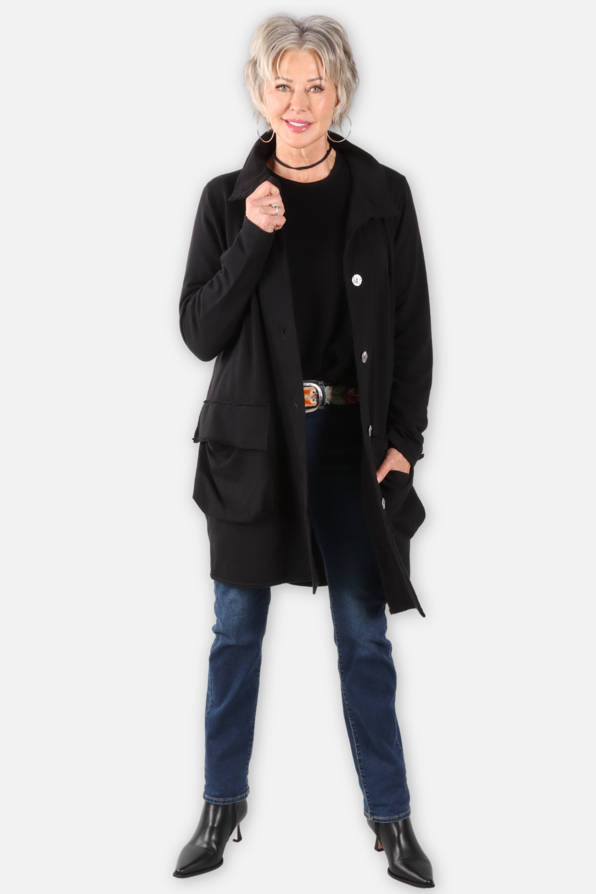 3D Pocket Jacket - Black