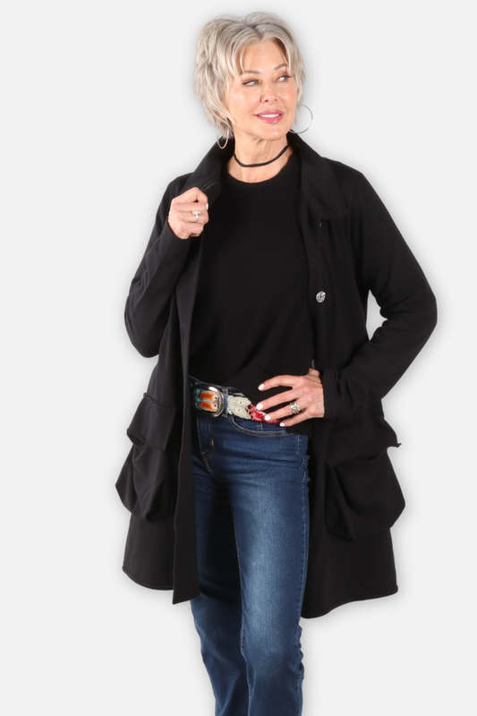 3D Pocket Jacket - Black