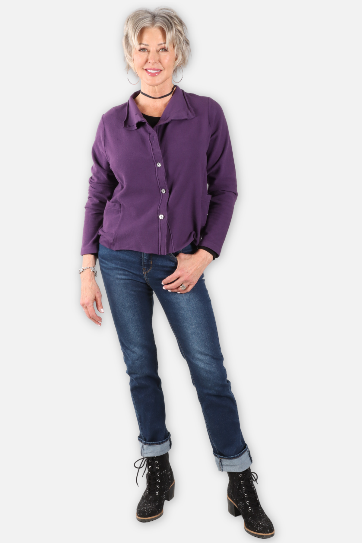 Short Jacket - Mulberry