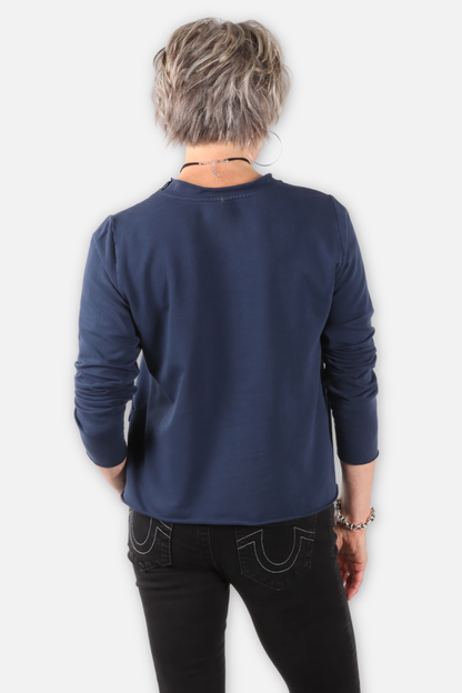 Waffle Top - Denim 