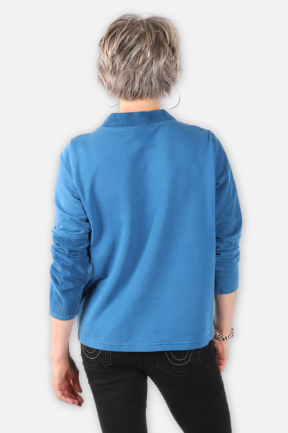 Corduroy Patch Top - Jean
