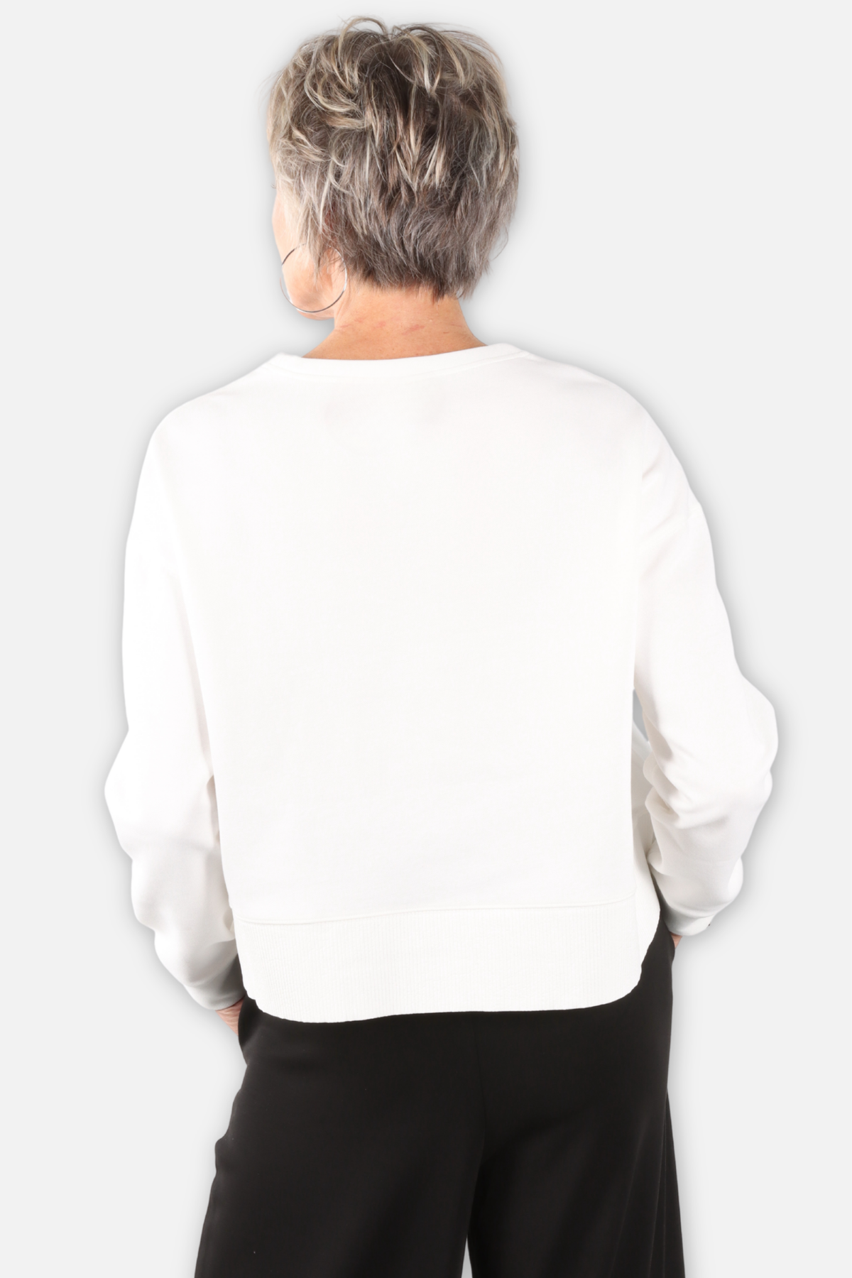 Duet Button Top - White