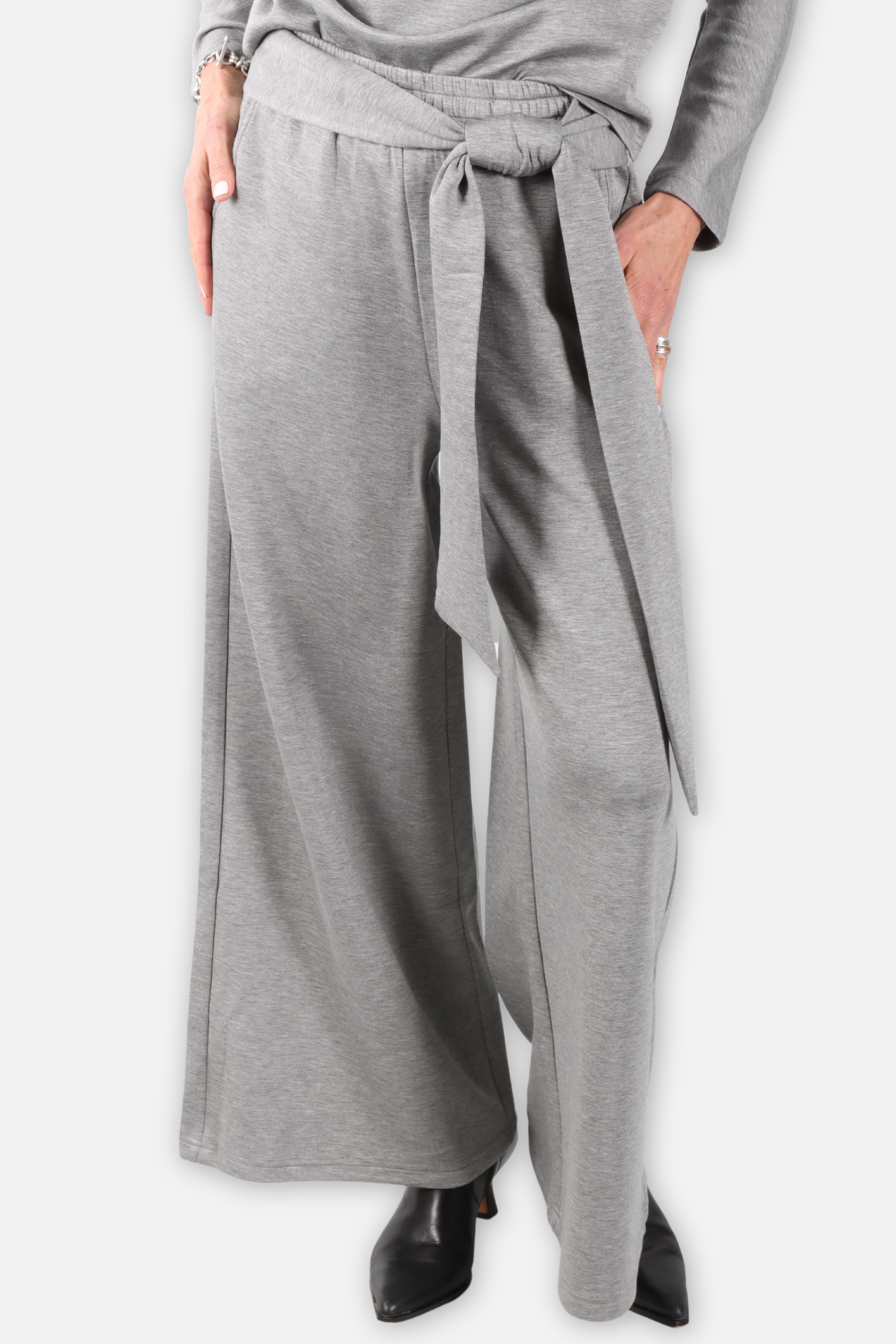 Cascade Wide Leg Pant - Silver