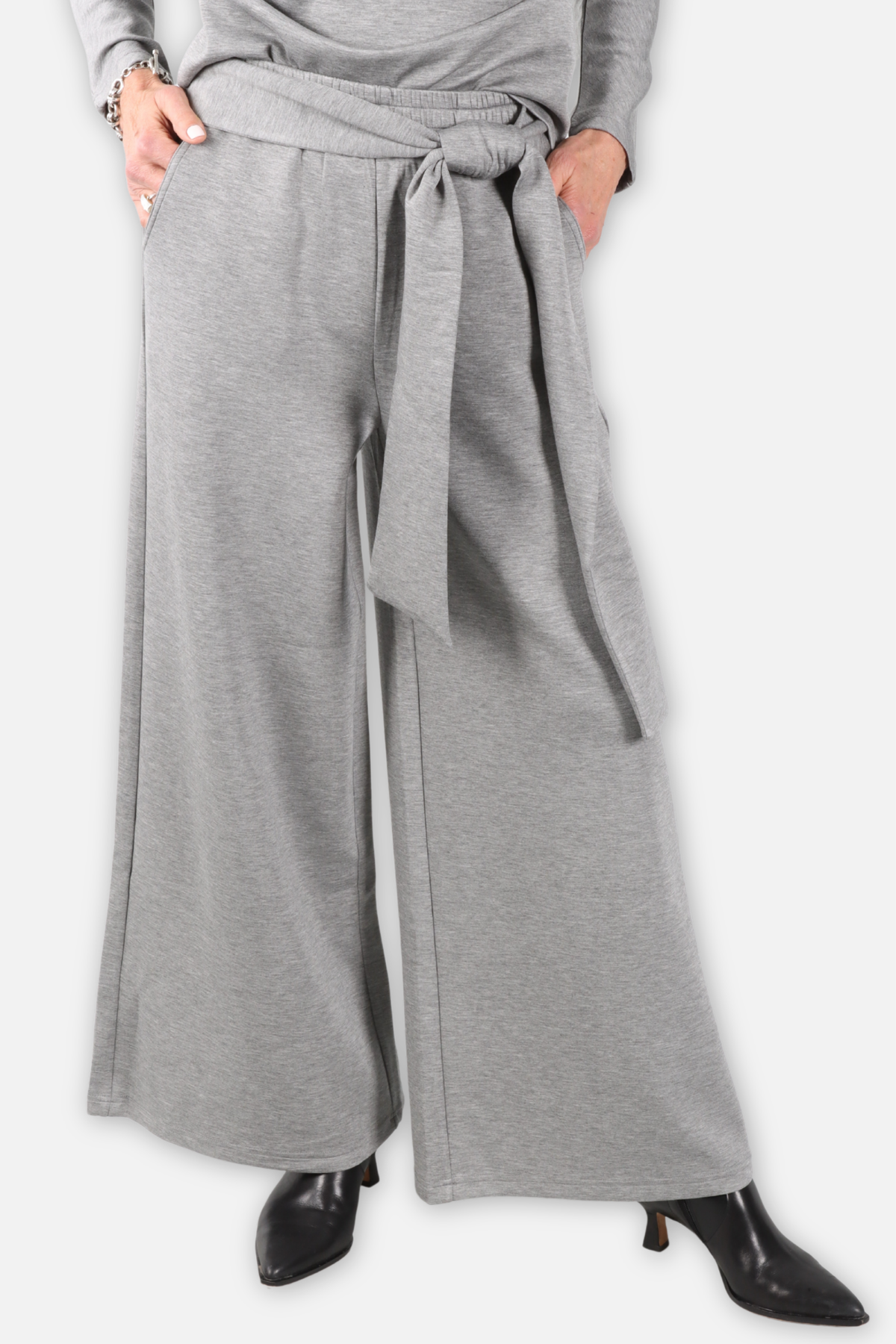 Cascade Wide Leg Pant - Silver