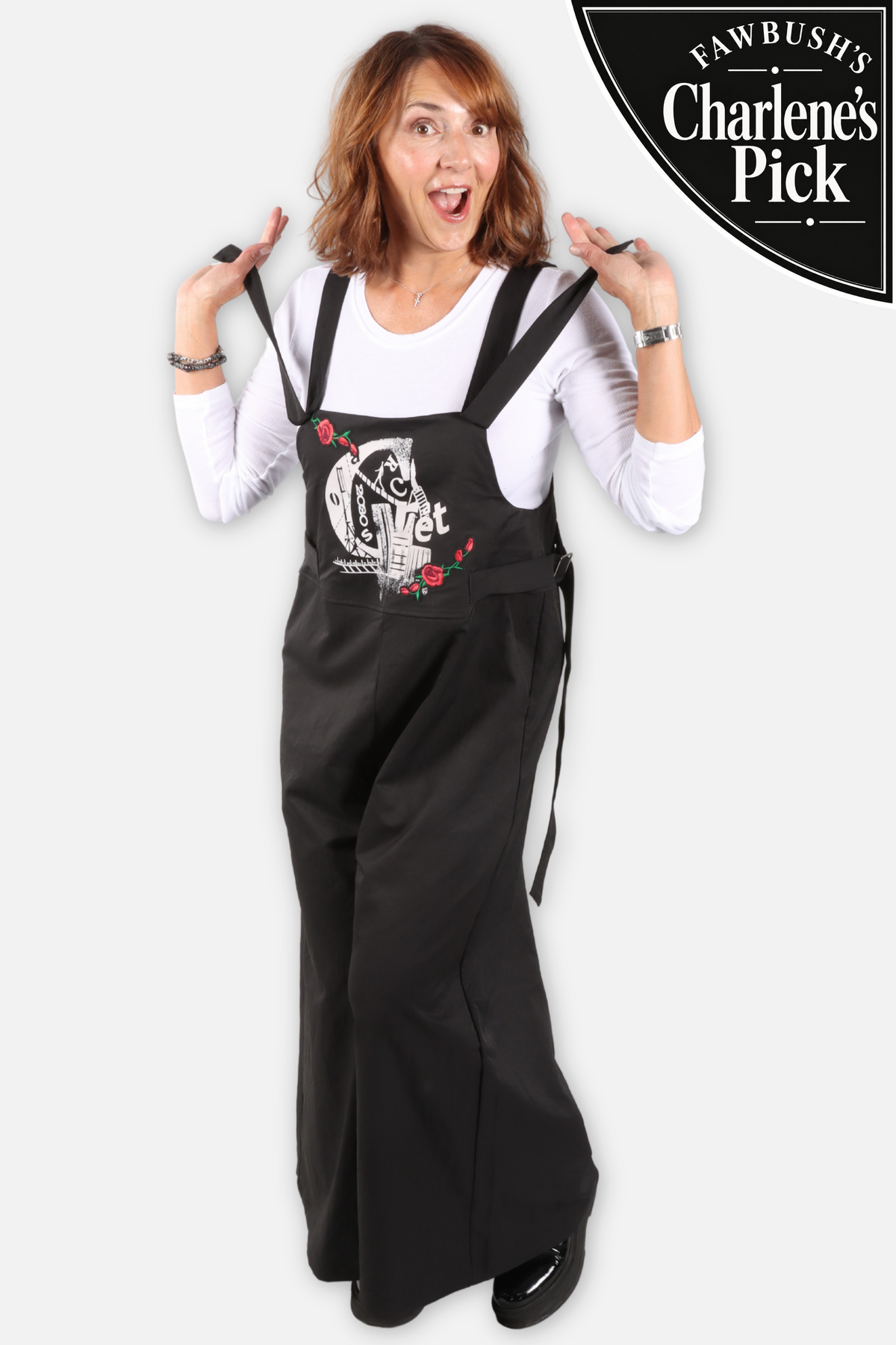 Moonwalk Wide Leg Overalls - Black