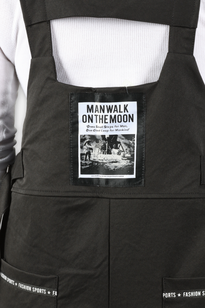 Moonwalk Wide Leg Overalls - Black