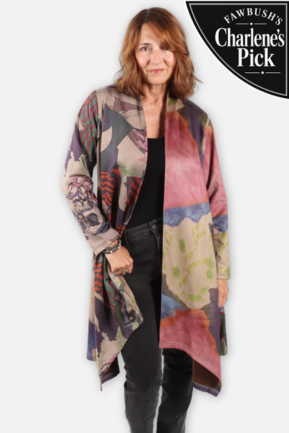 Long Open Jacket - Blue