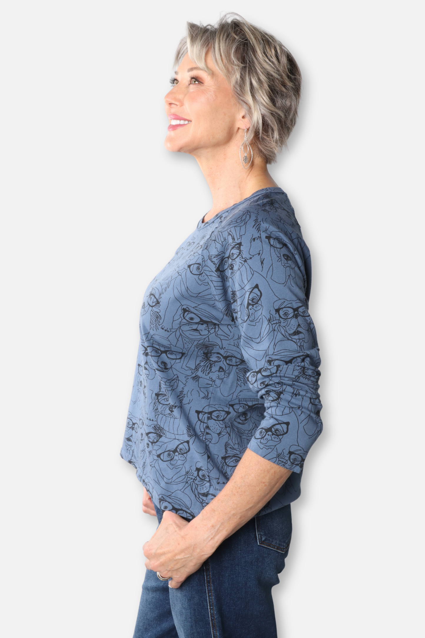 Raglan Long Sleeve Top - Seastone