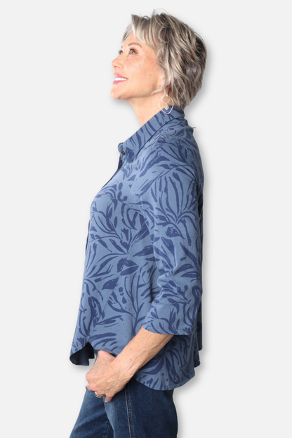Button Down Shirt Plus - Seastone