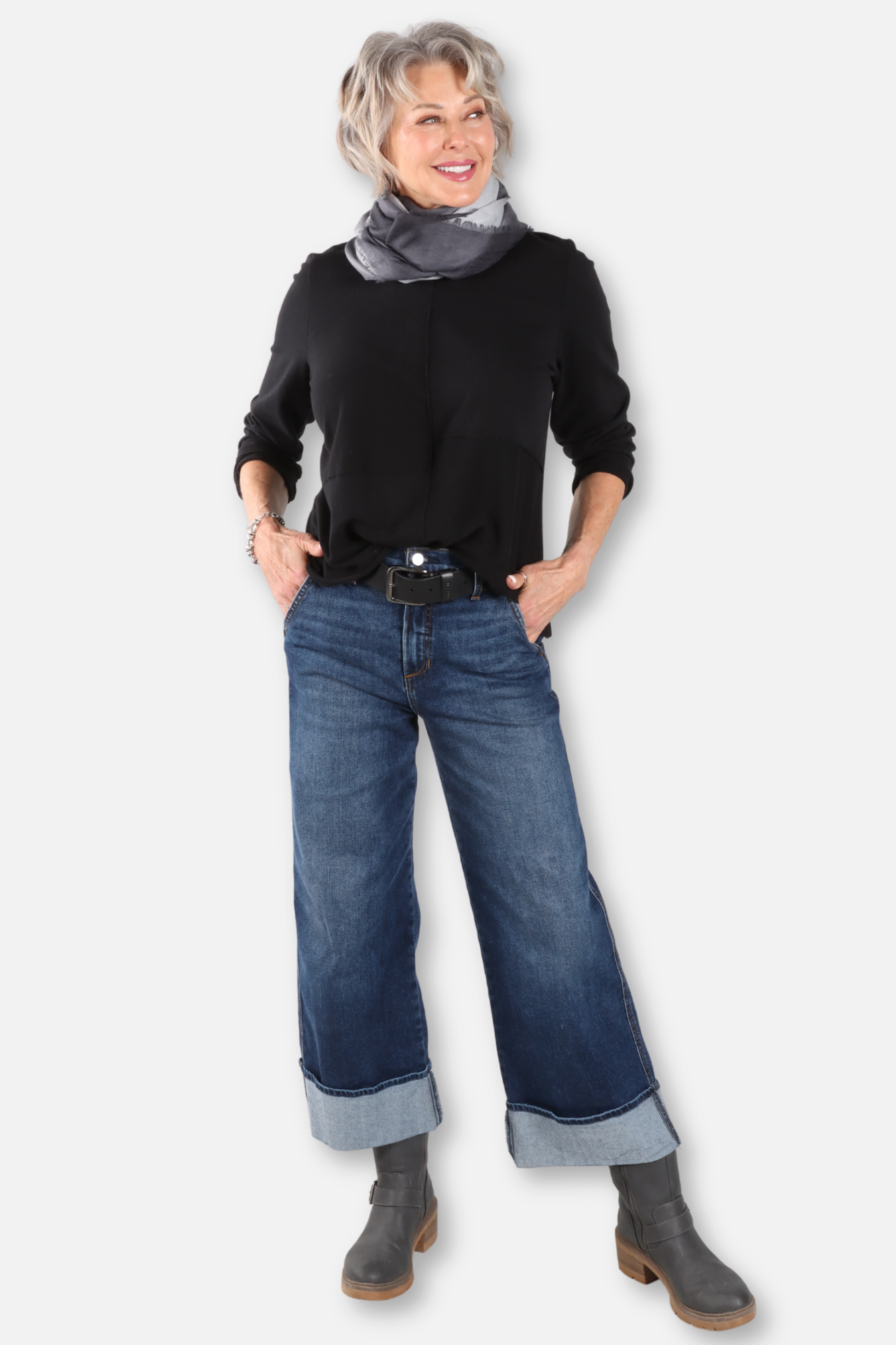 Block Detail Top - Black