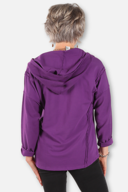 Relaxed Hoodie - Grape