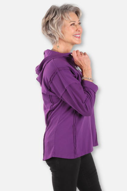 Relaxed Hoodie - Grape
