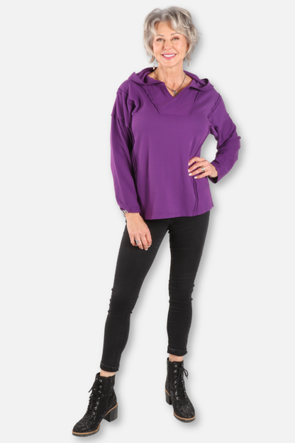 Relaxed Hoodie - Grape