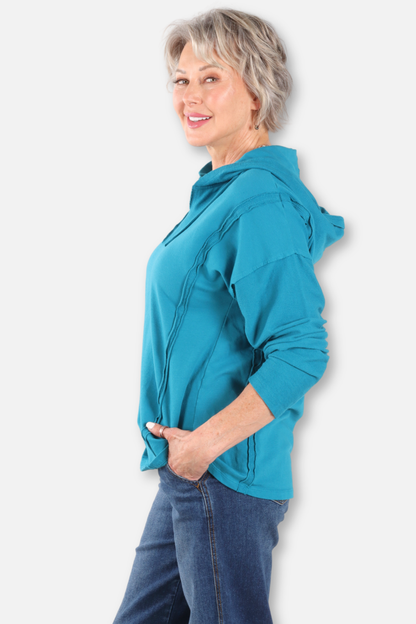 Relaxed Hoodie - Teal