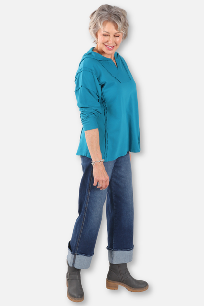 Relaxed Hoodie - Teal