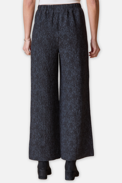 Aria Pant - Black Crinkle Crepe