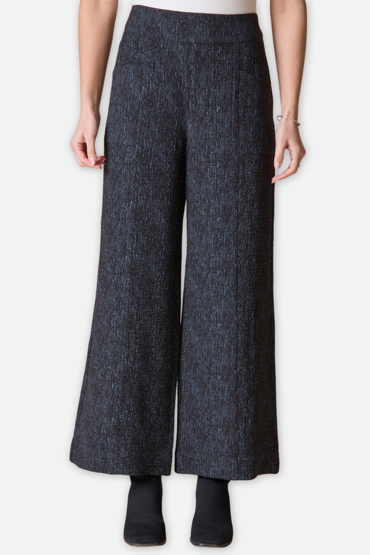 Aria Pant - Black Crinkle Crepe