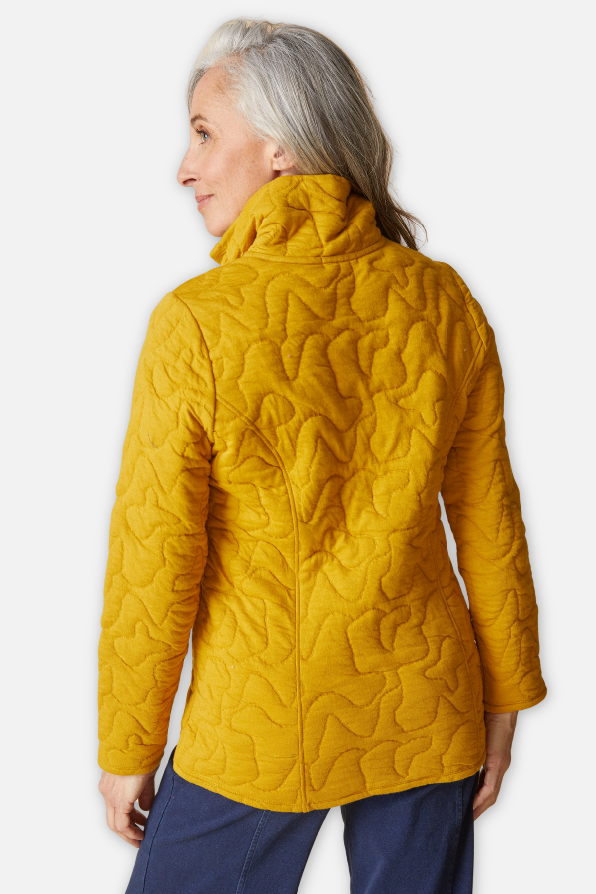 Cascade Quilt Shaped Coat - Honey